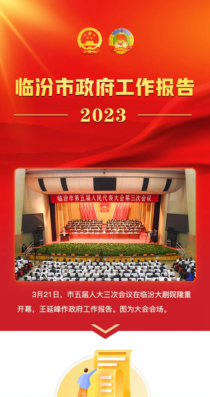 收藏！2023臨汾市政府工作報(bào)告圖解版來了,！